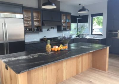 Installed soapstone countertop by Amazing Floors LP